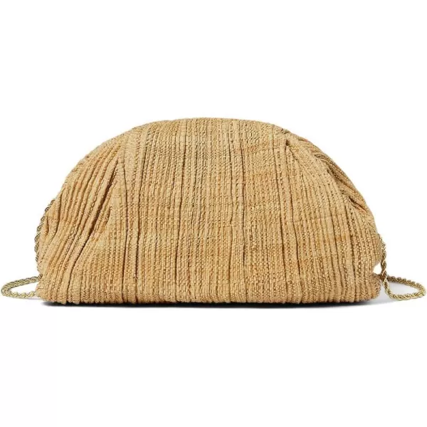 Loeffler Randall Bailey Pleated ClutchNatural