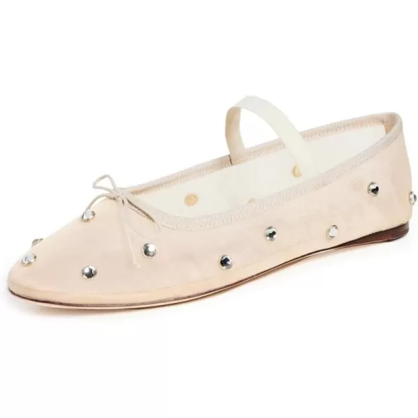 Loeffler Randall Leonie Soft Ballet FlatCreamCrystal