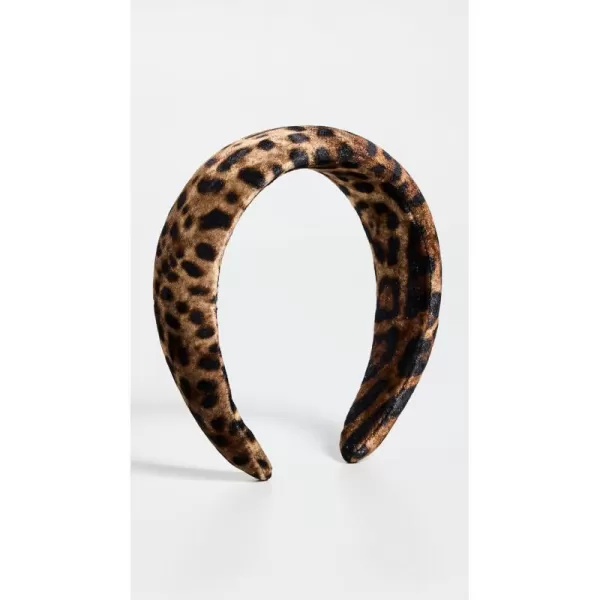Loeffler Randall Womens Bellamy Oversized Headband Mocha Leopard Print Brown One SizeLoeffler Randall Womens Bellamy Oversized Headband Mocha Leopard Print Brown One Size