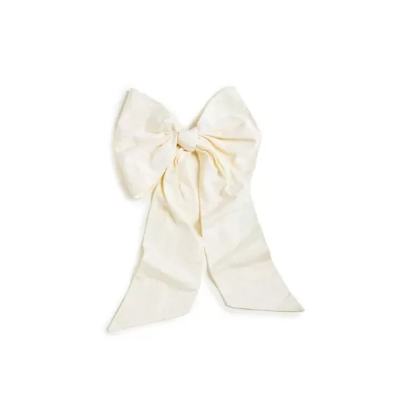 Loeffler Randall Womens Cherie Oversized Hair Bow Cream Off White One SizeCream