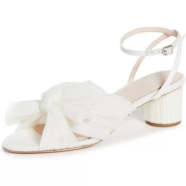 Loeffler Randall Womens Dahlia Pleated Bow Heels with Ankle StrapPearl