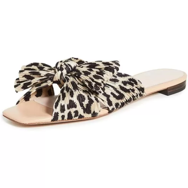 Loeffler Randall Womens Daphne Flat SandalLeopard