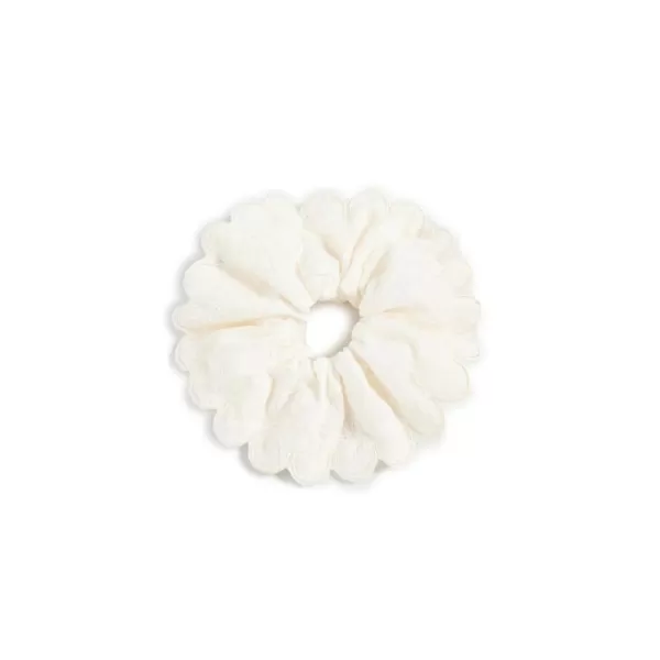 Loeffler Randall Womens Frankie Scallop Scrunchie Cream Off White White One SizeCream