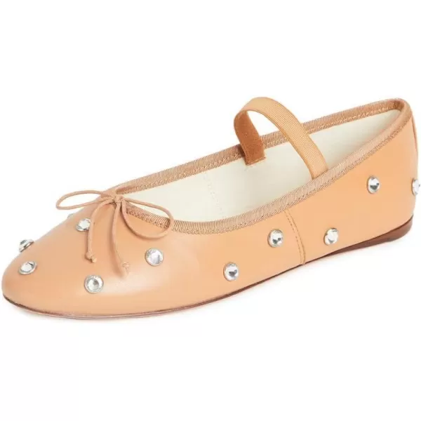 Loeffler Randall Womens Leonie Ballet FlatCaramelCrystal