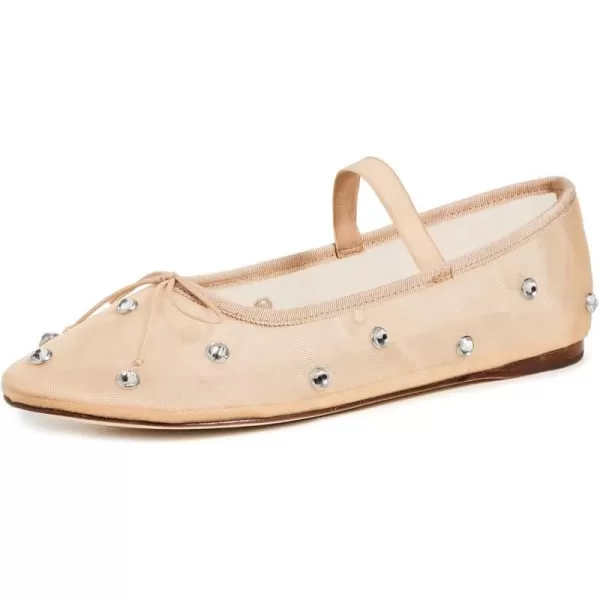 Loeffler Randall Womens Leonie Soft Ballet FlatsCaramelClear