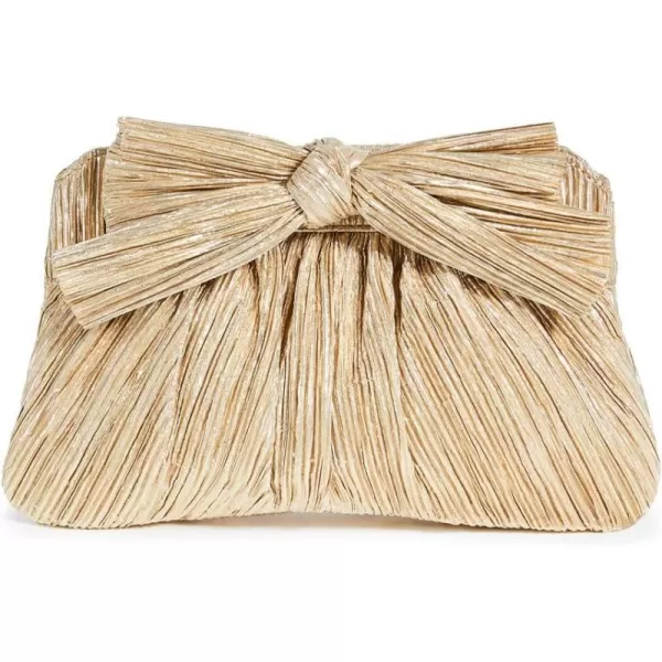 Loeffler Randall Womens Rayne Pleated Frame ClutchGold