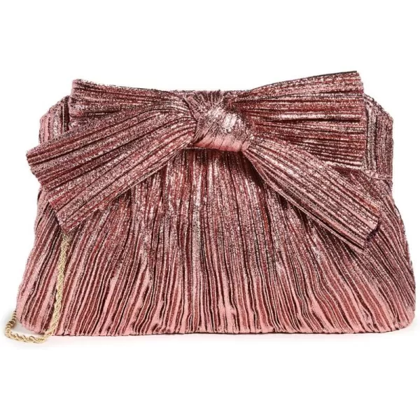 Loeffler Randall Womens Rayne Pleated Frame ClutchMetallic Rose