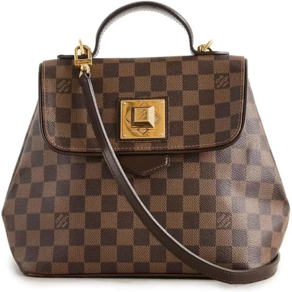 Louis Vuitton Womens PreLoved Louis Vuitton Bergamo PM Damier EbeneBrown