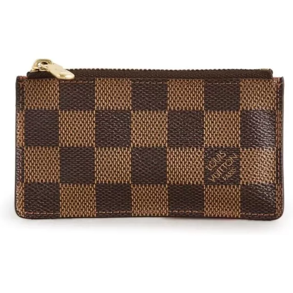 Louis Vuitton Womens PreLoved Louis Vuitton Coin Purse PVC Coated Brown One SizeBrown