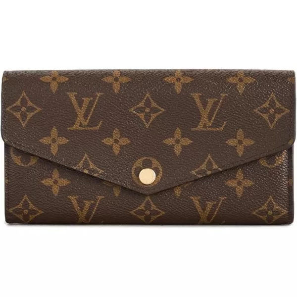 Louis Vuitton Womens PreLoved Louis Vuitton Sarah Wallet BROWN Brown Print One SizeBROWN
