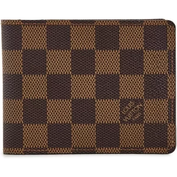 Louis Vuitton Womens PreLoved Louis Vuitton Wallet Damier Ebene Brown One SizeBrown
