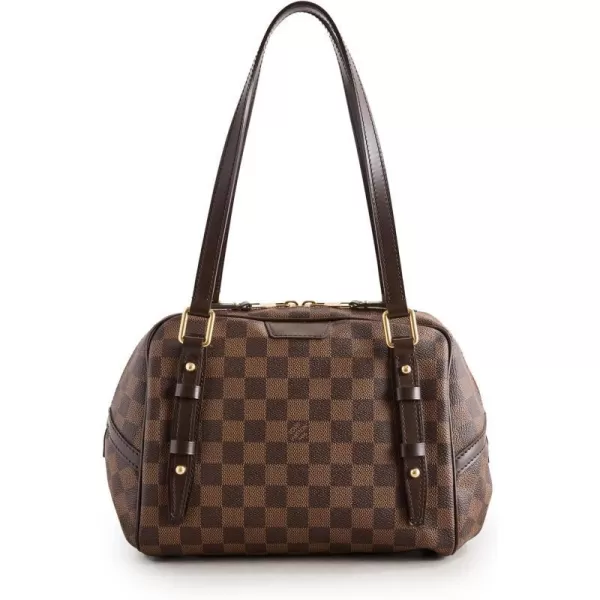 Louis Vuitton Womens PreLoved Rivington PM Shoulder Bag Damier EbeneBrown