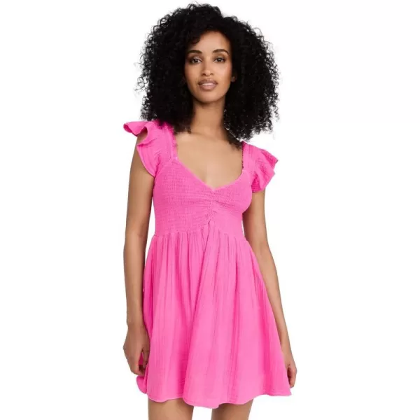 LoveShackFancy Womens Athalia DressFlirty Fuschia