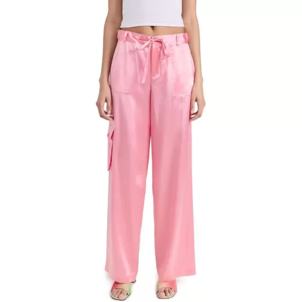 LoveShackFancy Womens Cedric Cargo PantsSweet Pink