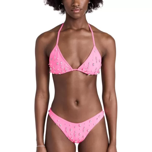 LoveShackFancy Womens Medora Bikini SetPink Lady