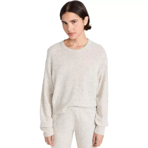 MONROW Womens Neps Cashmere SweaterAsh