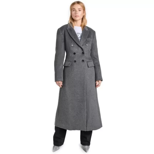 MOON RIVER Womens Hourglass Fit Long CoatGrey