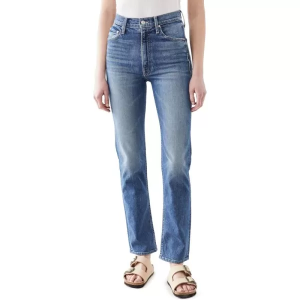 MOTHER Womens High Waisted Rider Skimp JeansBlue