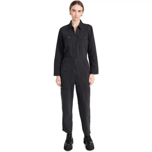 MOTHER Womens The Specialist Jumpsuit AnkleFaded Black