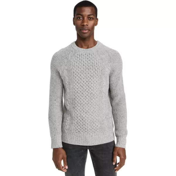 Madewell Mens Cable SweaterLight Mist Donegal