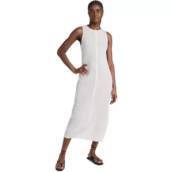 Madewell Womens Crinkle Cotton Sleeveless OpenBack Midi DressLighthouse