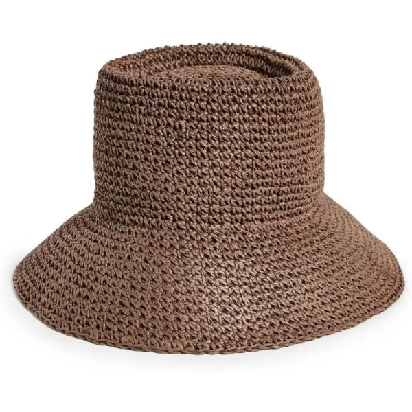 Madewell Womens Lantern Straw HatChocolate