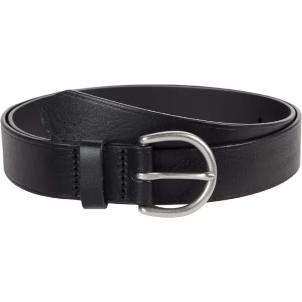 Madewell Womens Medium Perfect Leather BeltTrue BlackSilver