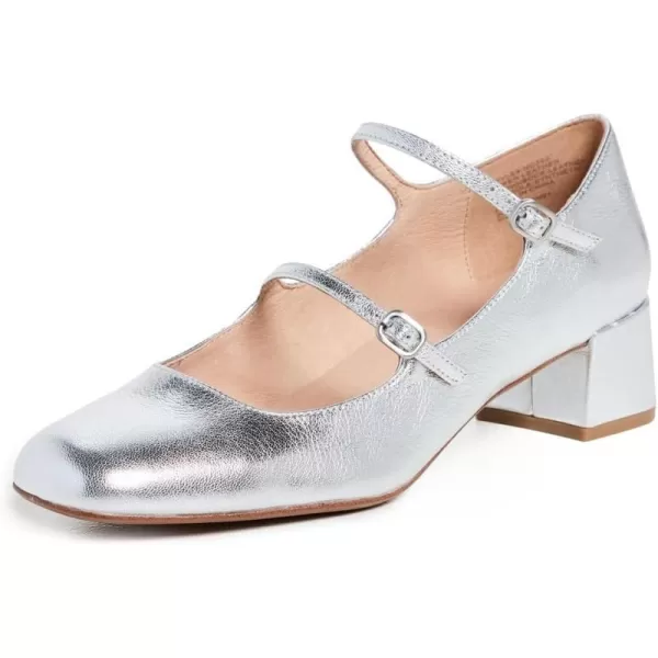 Madewell Womens Nettie Heeled Mary JaneBright Silver