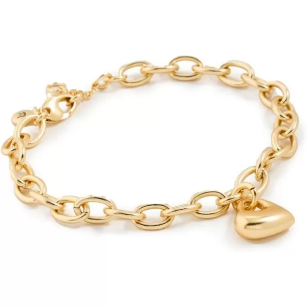 Madewell Womens Puffy Cut Out Heart BraceletVintage Gold