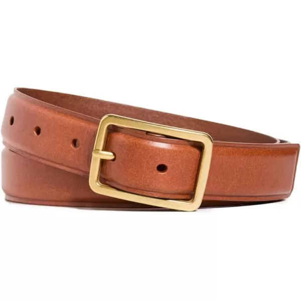 Madewell Womens SquareBuckle Leather BeltEnglish Saddle