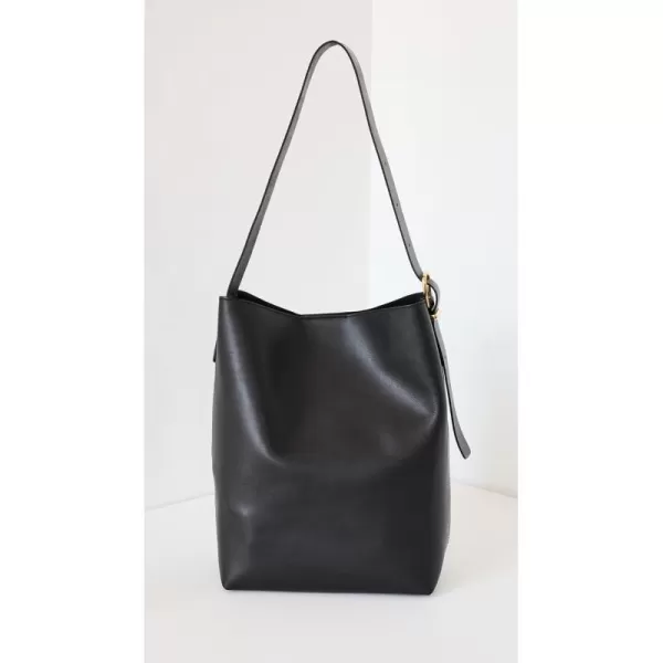 Madewell Womens The Essential Bucket Tote in Leather True Black One SizeMadewell Womens The Essential Bucket Tote in Leather True Black One Size