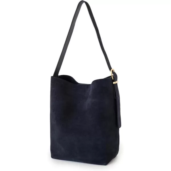 Madewell Womens The Essential Bucket Tote in SuedeDeep Indigo Suede