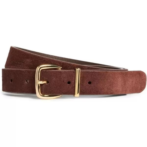 Madewell Womens The Essential Suede BeltChocolate Raisin