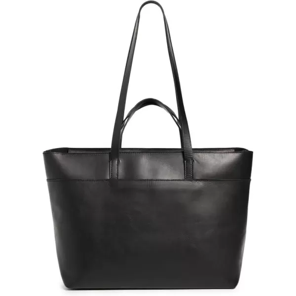 Madewell Womens The ZipTop Essential Tote in LeatherTrue Black