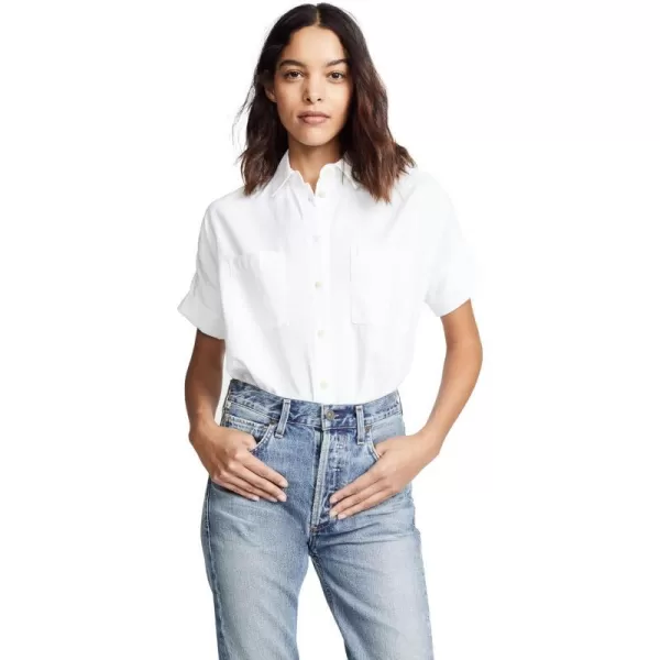 Madewell Womens White Cotton Courier ShirtPure White