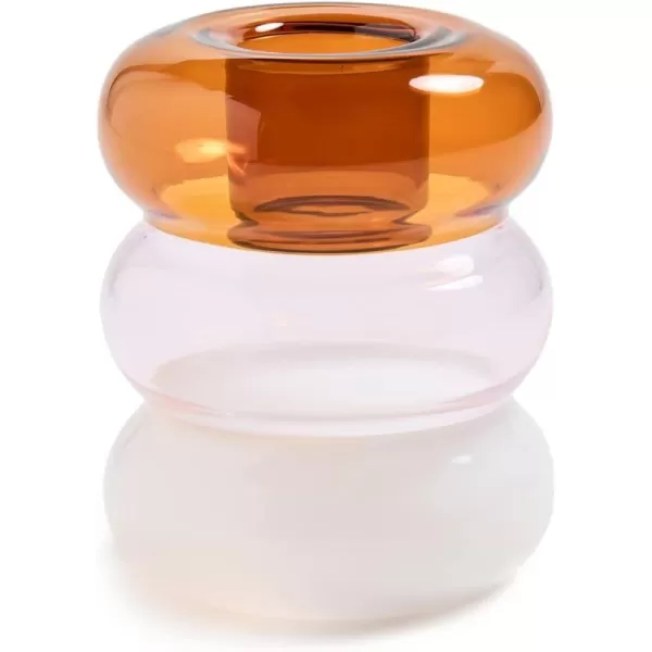 Maison Balzac Womens Petite Pauline Candle Holder AmberPinkWhite One SizeOne Size