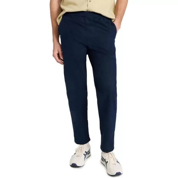 Maison Kitsune Mens City Pants in Cotton GabardineInk Blue