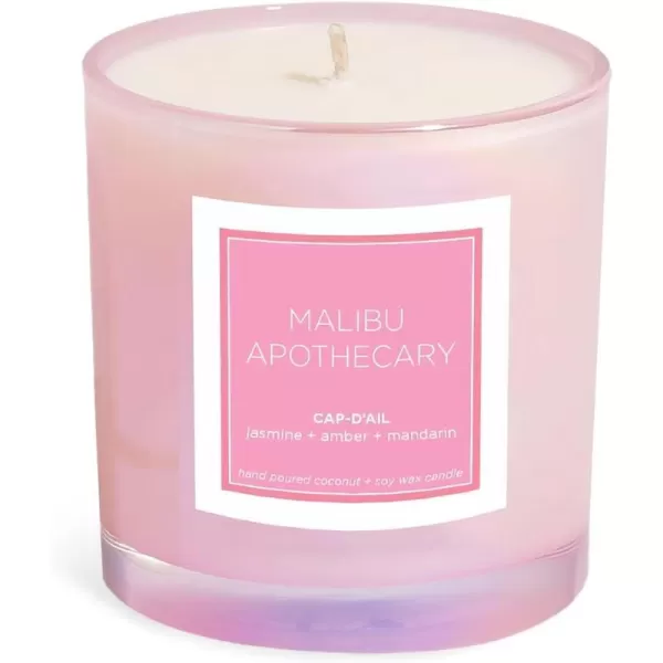 Malibu Apothecary Womens CapDAil Candle Iridescent Pink 75 Ounce75 Ounce 75