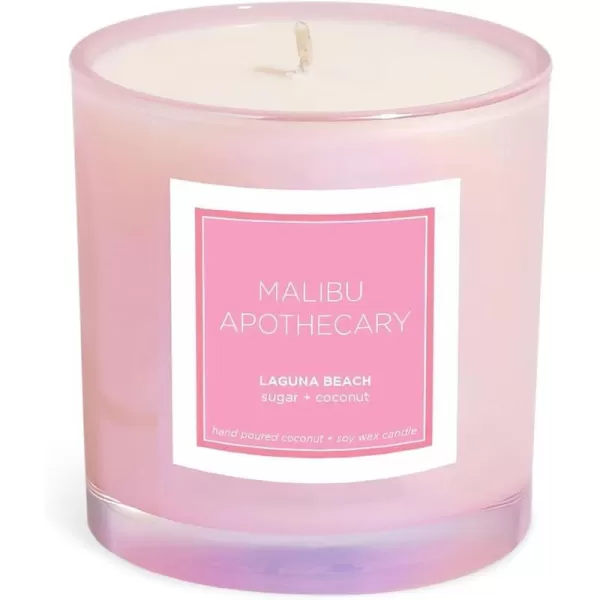 Malibu Apothecary Womens Laguna Beach Candle Iridescent Pink 75 Ounce75 Ounce 75