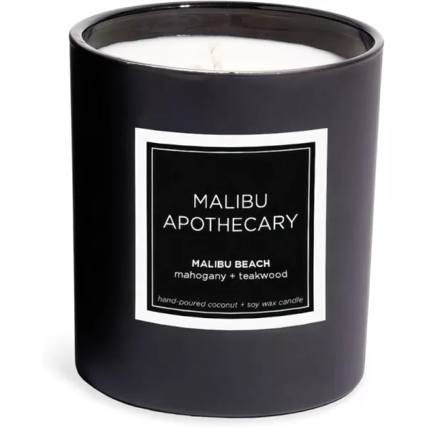 Malibu Apothecary Womens Malibu Beach Candle Matte Black 80 Ounce80 Ounce 80