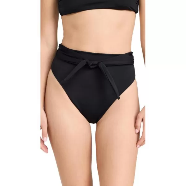 Mara Hoffman Womens Goldie High Waisted Bikini BottomsBlack