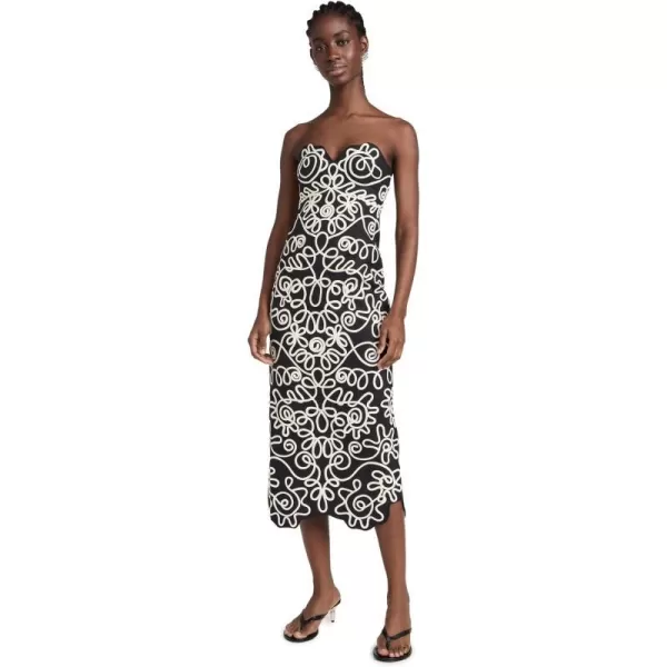 Mara Hoffman Womens Stella DressBlack White