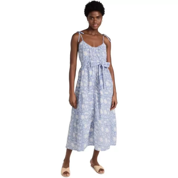 Marea Womens Belted Siesta DressLight Blue Multi