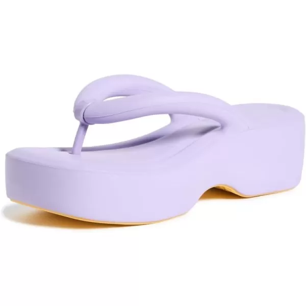 Melissa Womens Free Plaform Flip FlopsLilacYellow