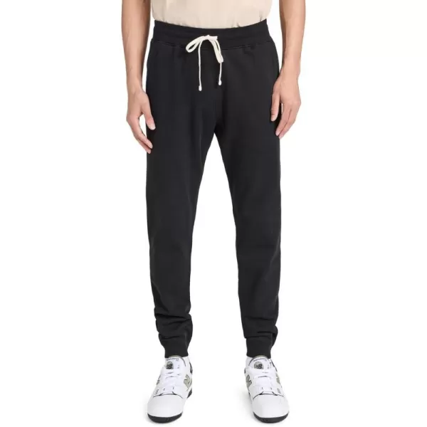 Mens Midweight Terry Slim SweatpantsBlack