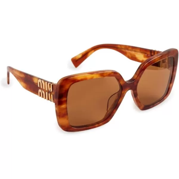 Miu Miu Womens Oversized Square SunglassesBrown