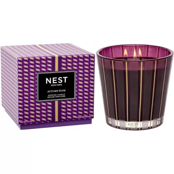 Autumn Plum 3-Wick Candle