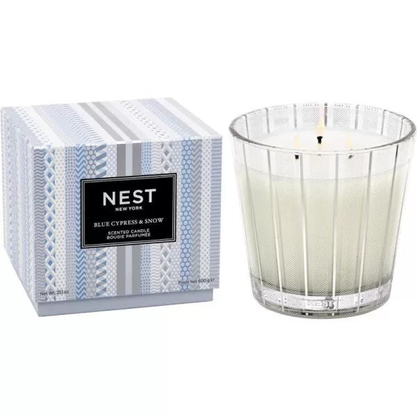 Blue Cypress & Snow 3-Wick Candle