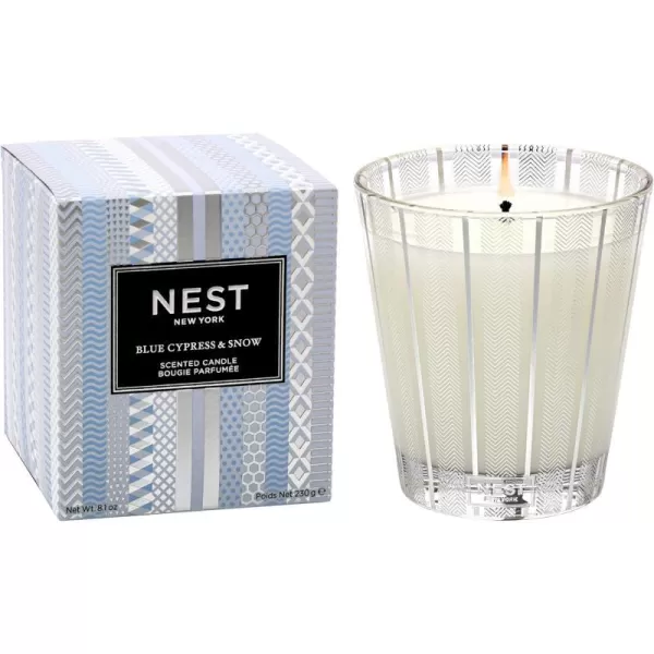 Blue Cypress & Snow Classic Candle