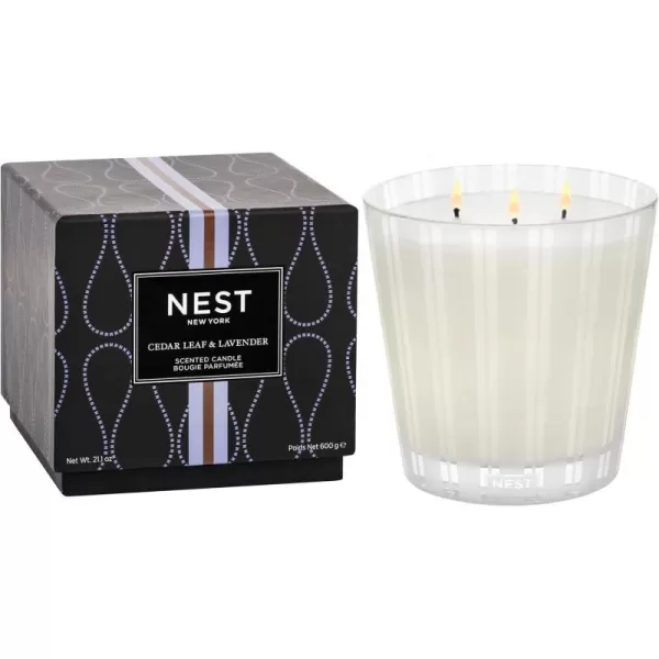 Cedar Leaf & Lavender 3-Wick Candle